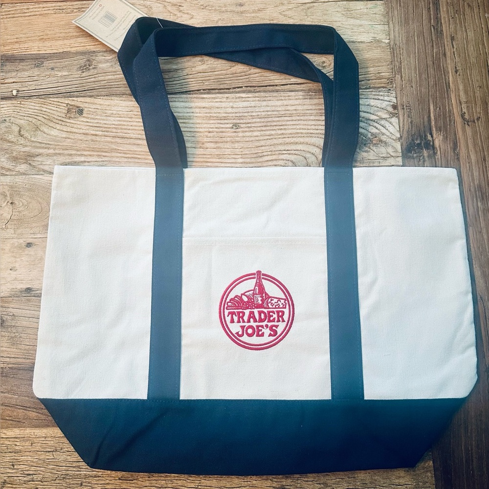 Trader Joe's Canvas Tote Bag NWT